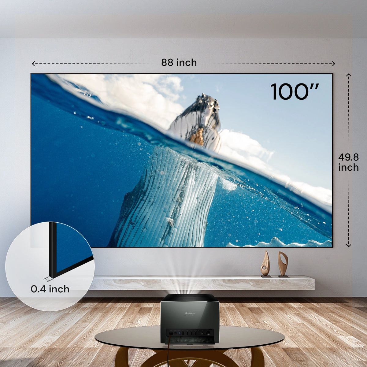 AWOL Valerion 100''/120'' Fresnel Ambient Light Rejecting Screen