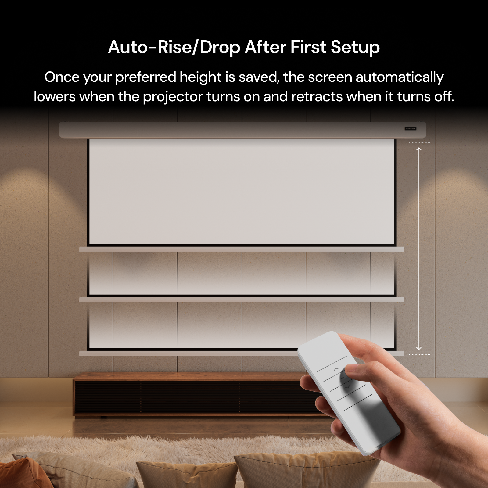 PureVision Anti-Speckle Motorized Matte White Screen