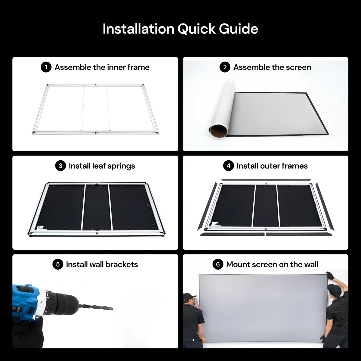 AWOL Valerion 100''/120'' Fresnel Ambient Light Rejecting Screen