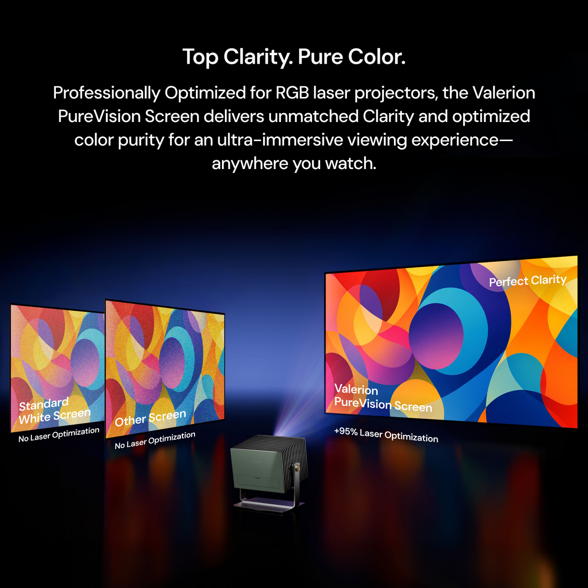 AWOL Valerion PureVision Fixed Frame Anti-Speckle Screen