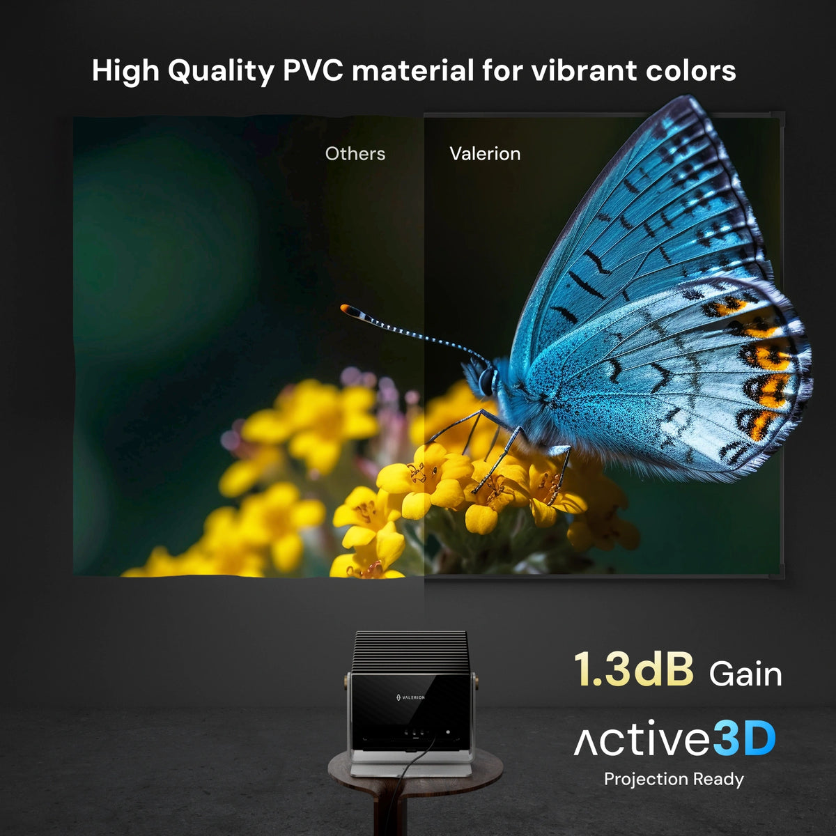 AWOL Valerion 100″–220″ Matte White Screen
