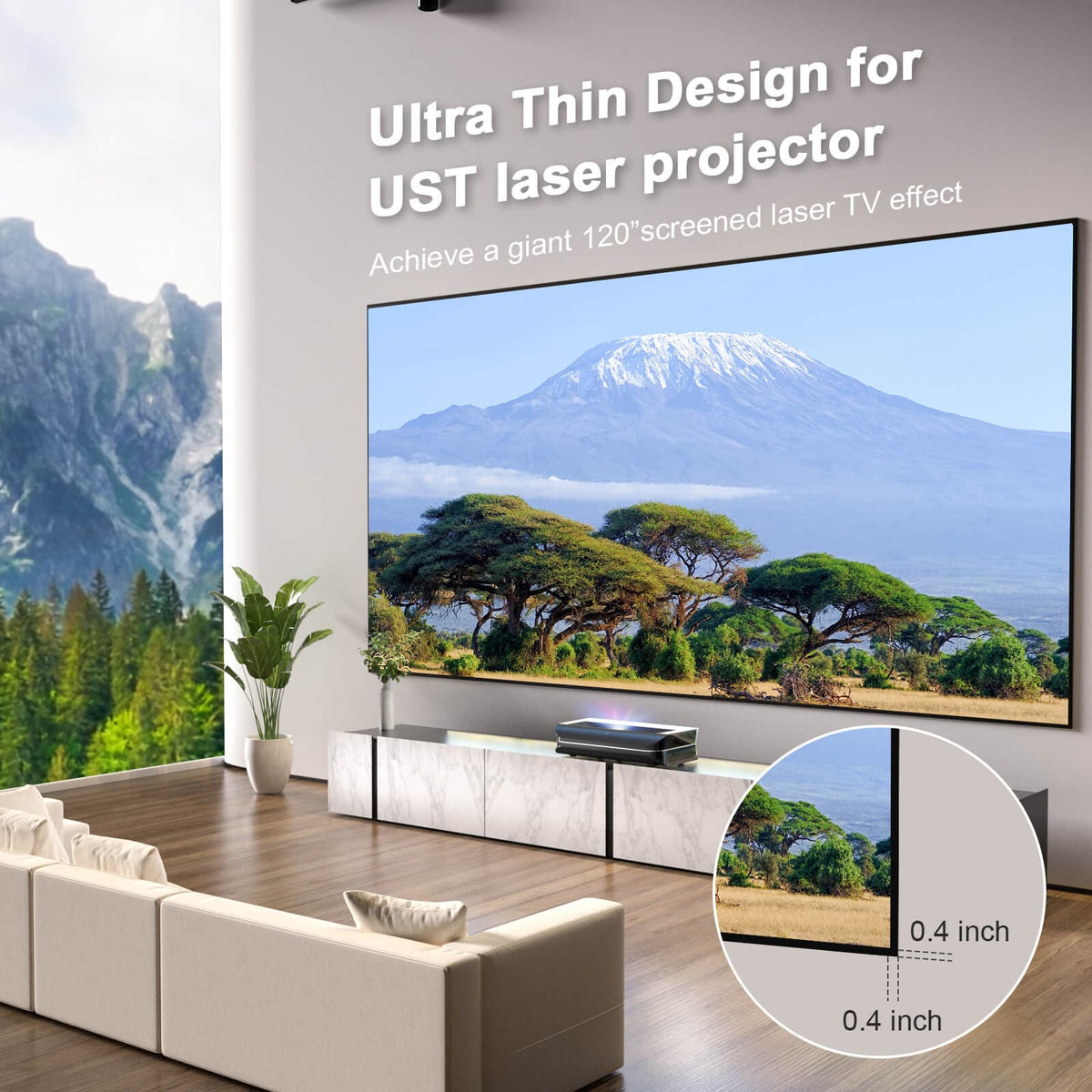 120''-132'' Lenticular Cinematic ALR Screen