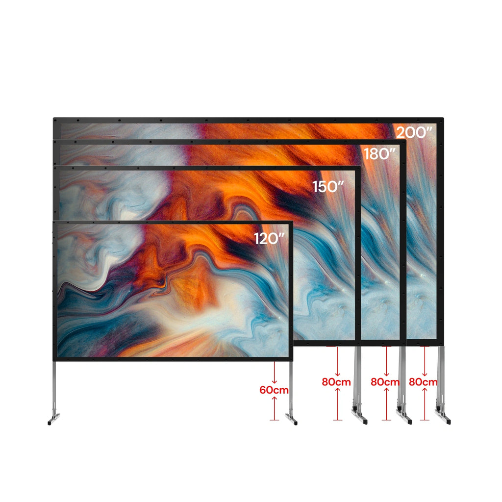 AWOL Valerion Outdoor Camping Portable Folding Matte White Screen