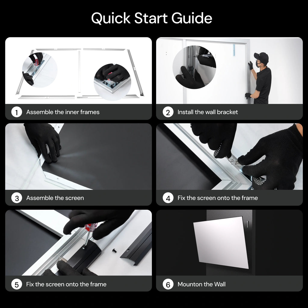 AWOL Valerion 100″–220″ Matte White Screen
