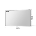 AWOL Valerion 100″–220″ Matte White Screen