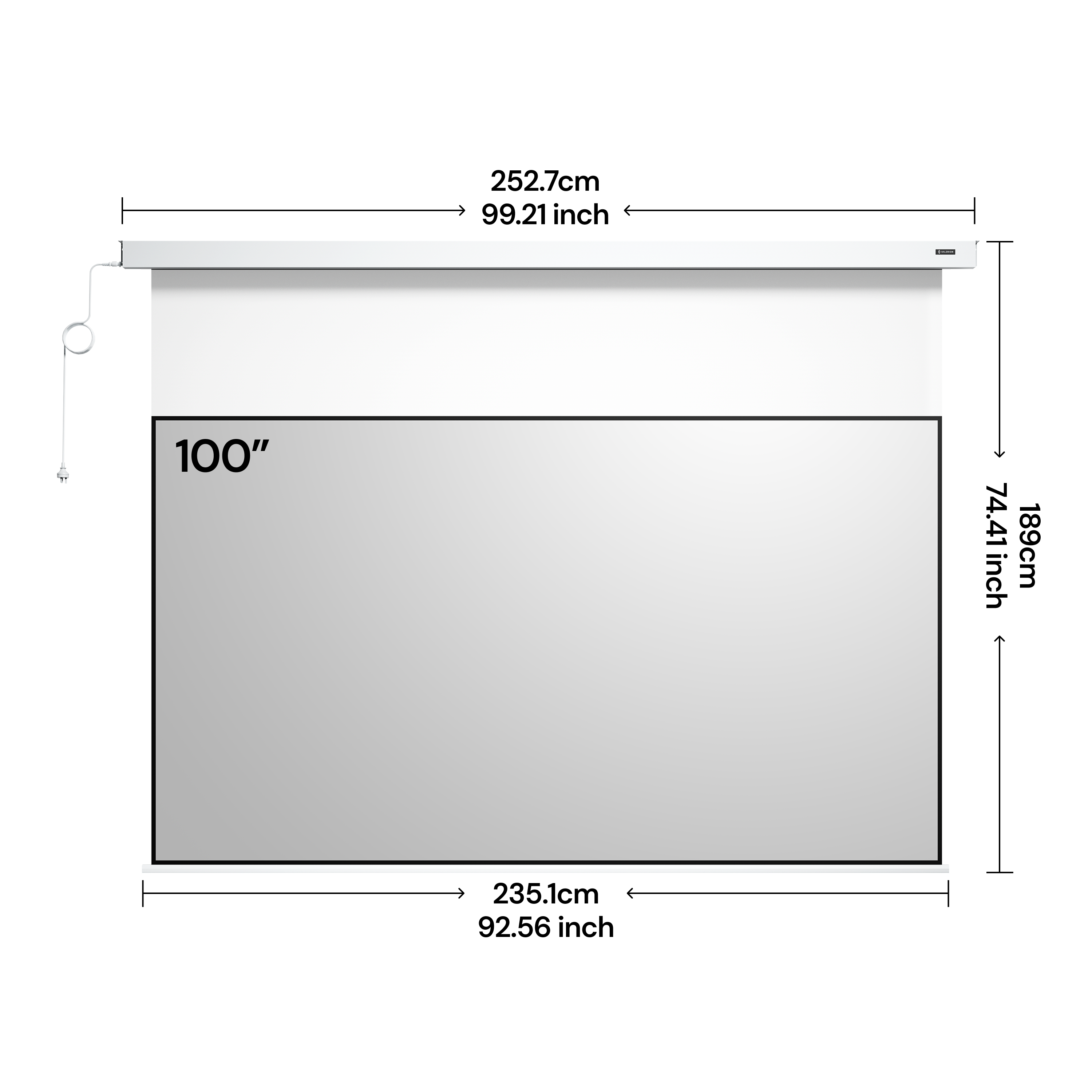 PureVision Anti-Speckle Motorized Matte White Screen