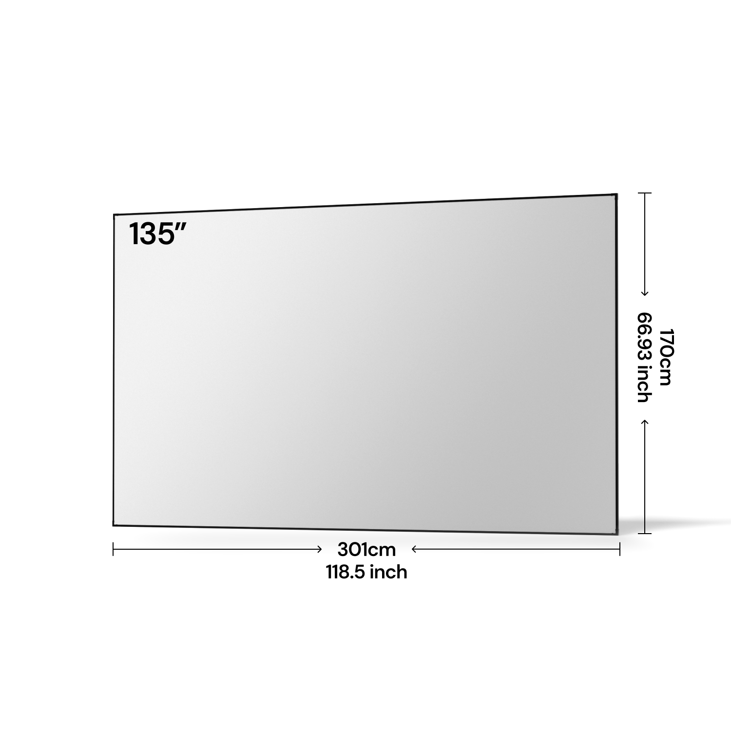 Valerion 100''-220'' Matte White Screen
