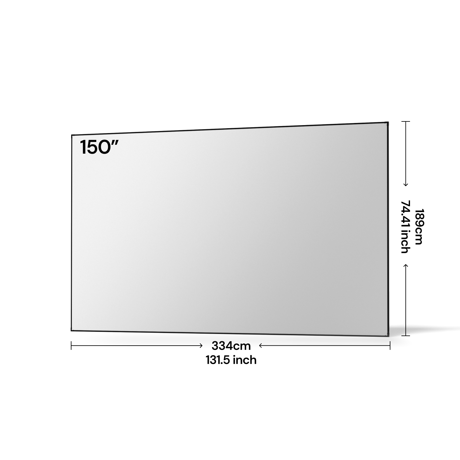 Valerion 100''-220'' Matte White Screen
