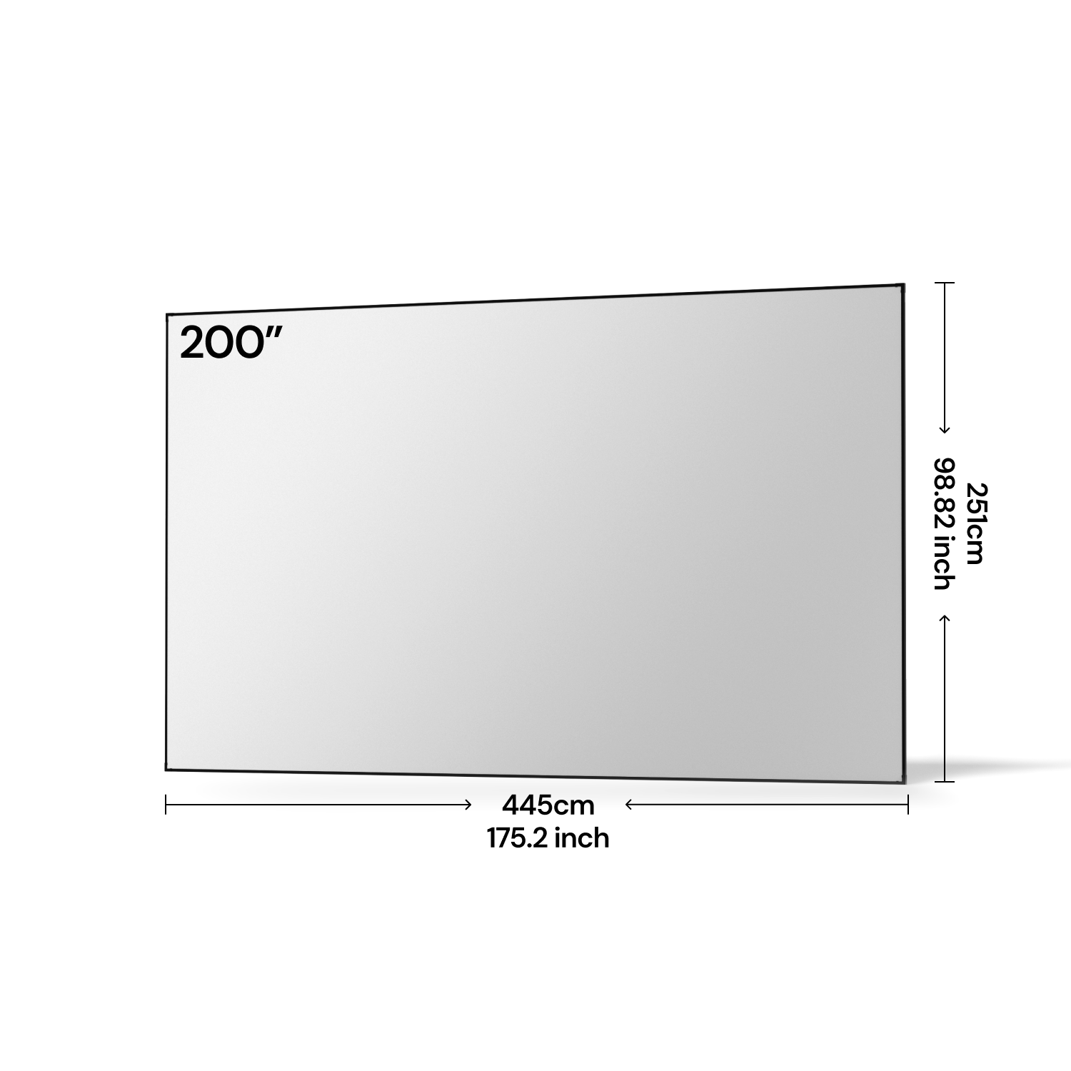 Valerion 100''-220'' Matte White Screen